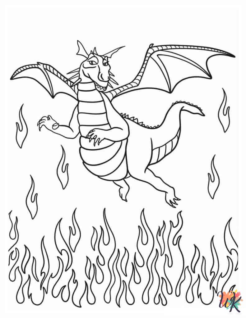 free coloring pages Dragon