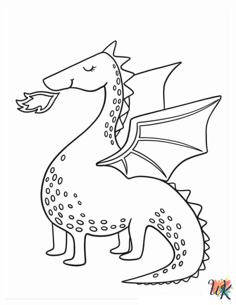 free coloring Dragon pages