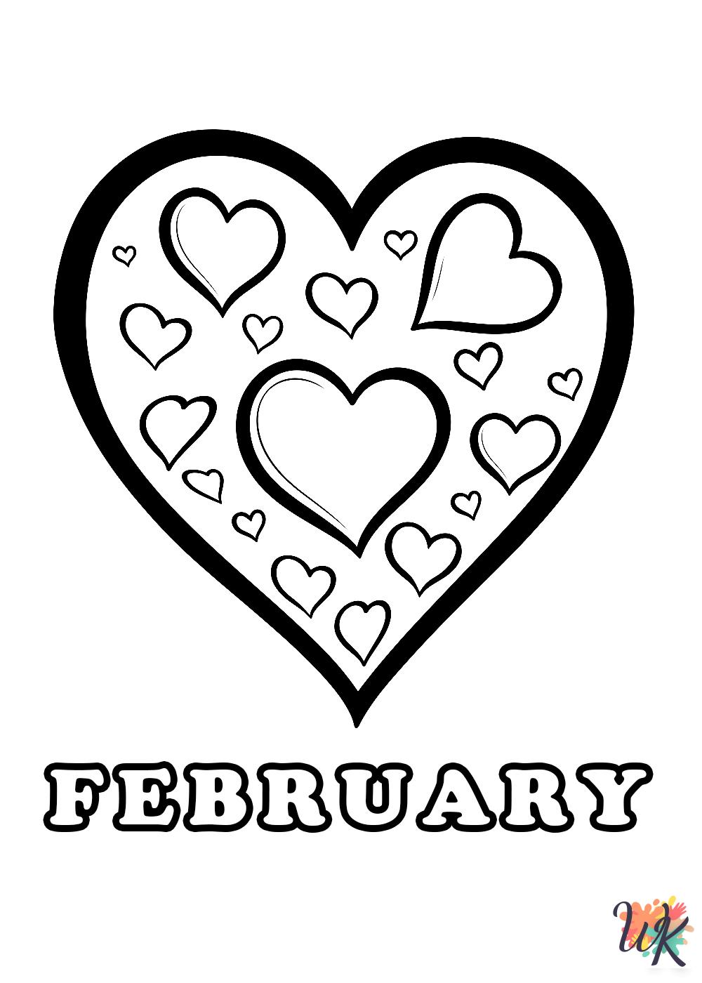 adult coloring pages February