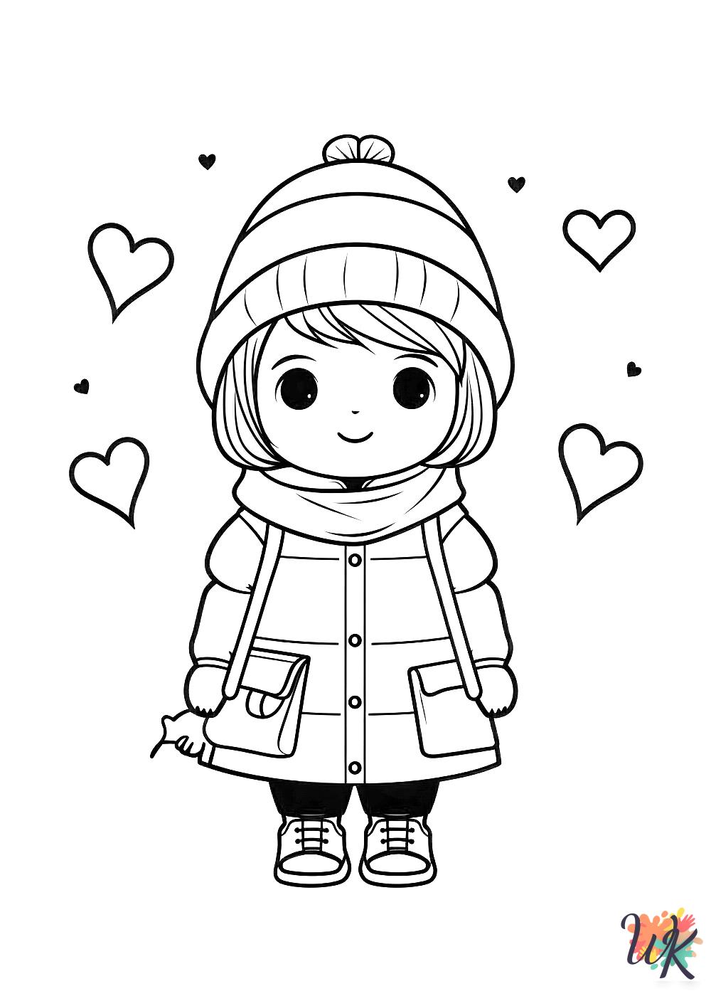 February coloring pages for kids