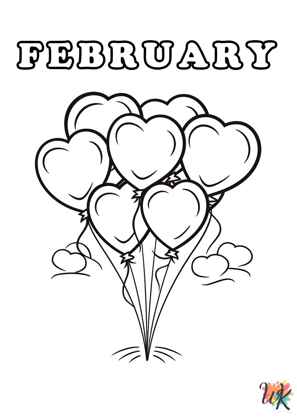 February coloring pages printable