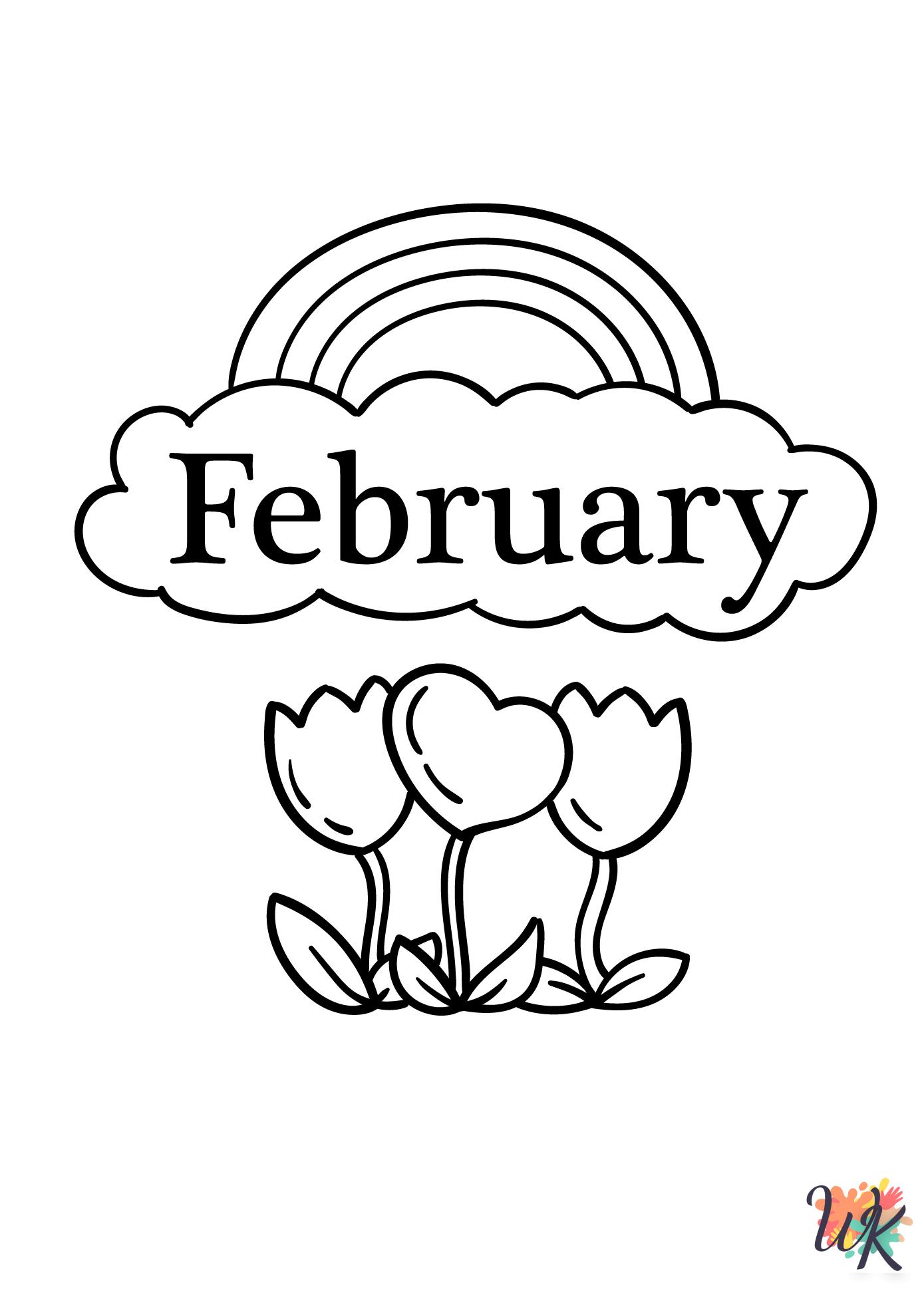 February free coloring pages