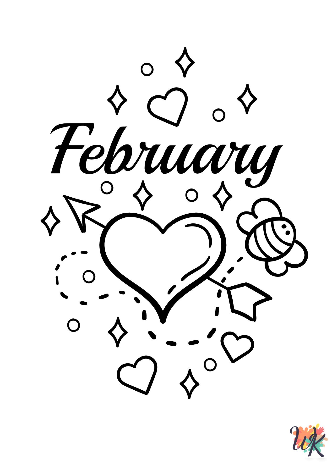 coloring pages February