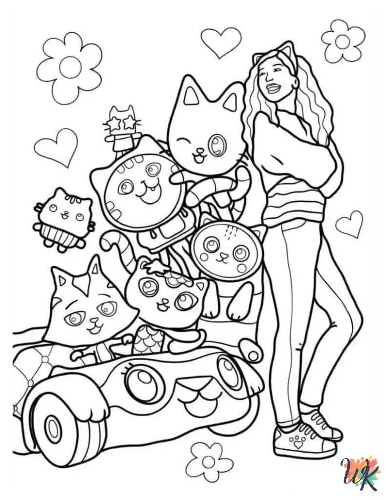 52 Gabby's Dollhouse Coloring Pages For Kids