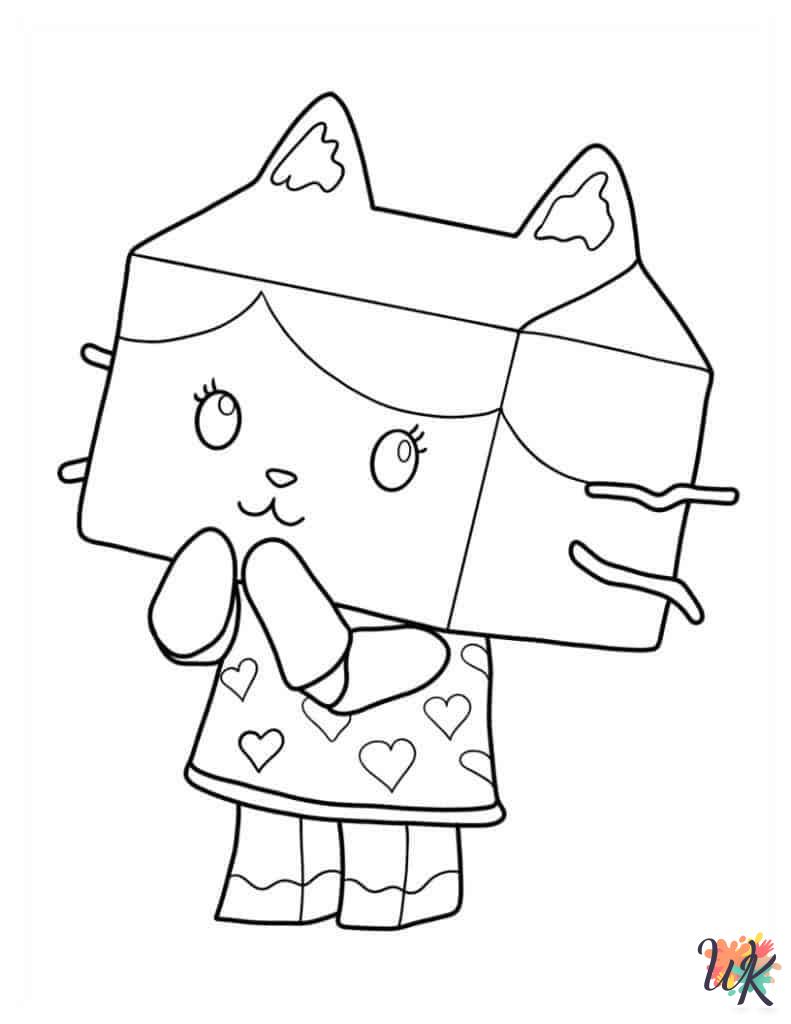 printable coloring pages Gabby's Dollhouse