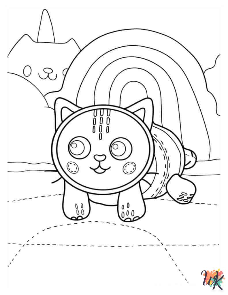 free Gabby's Dollhouse printable coloring pages