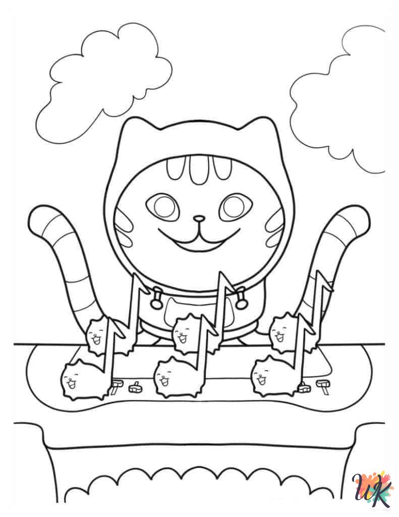 fun Gabby's Dollhouse coloring pages