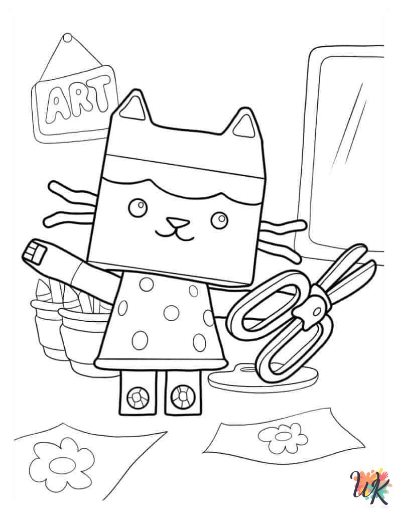 printable Gabby's Dollhouse coloring pages for adults