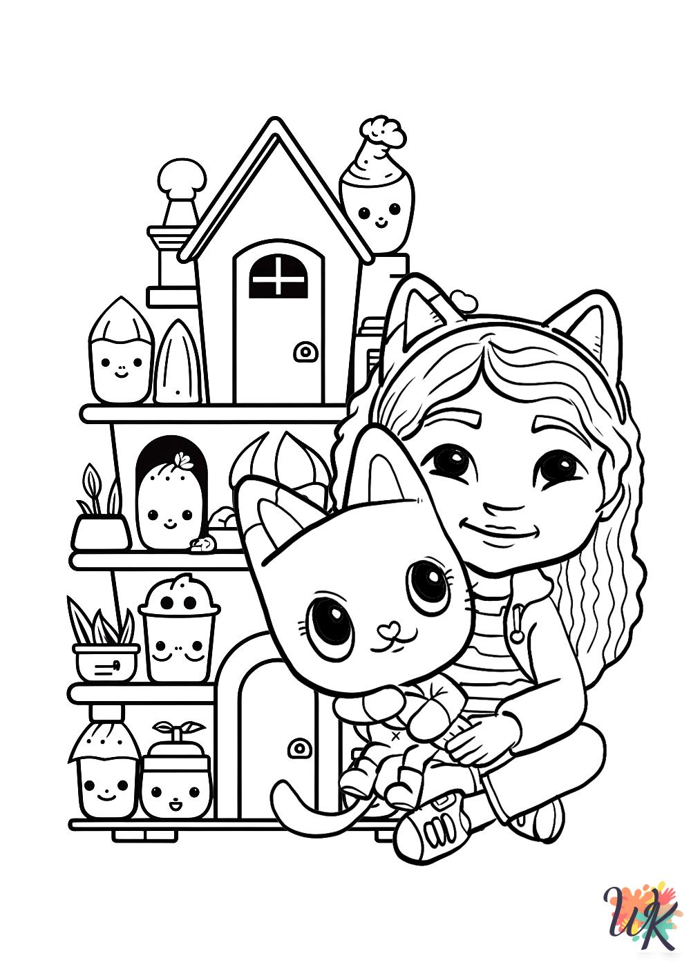 Gabby's Dollhouse coloring pages pdf