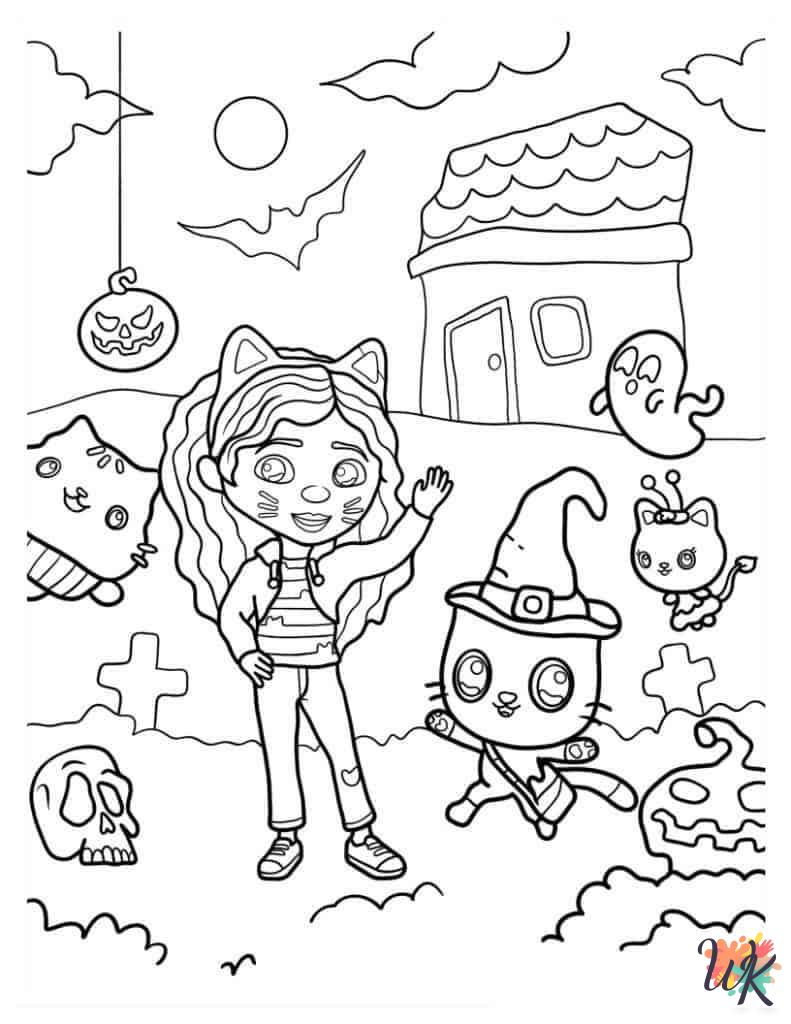 free Gabby's Dollhouse coloring pages