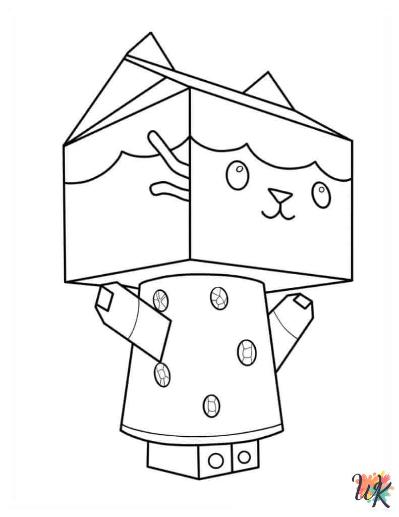 Gabby's Dollhouse coloring pages for adults