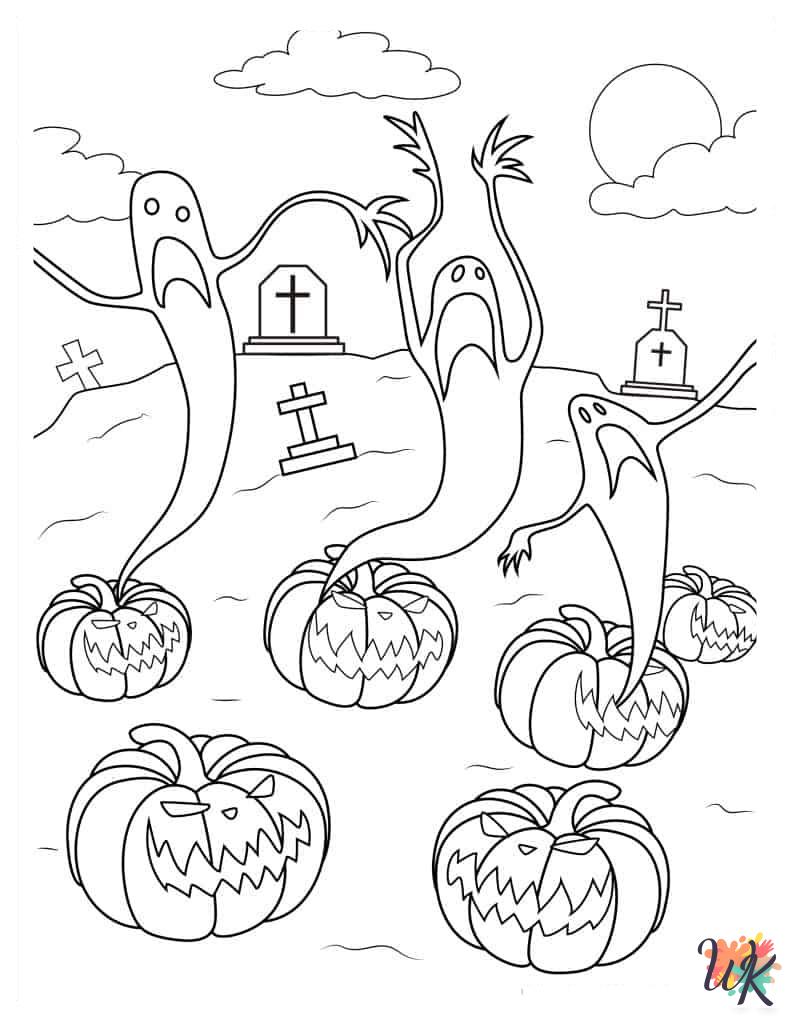 grinch cute Ghost coloring pages