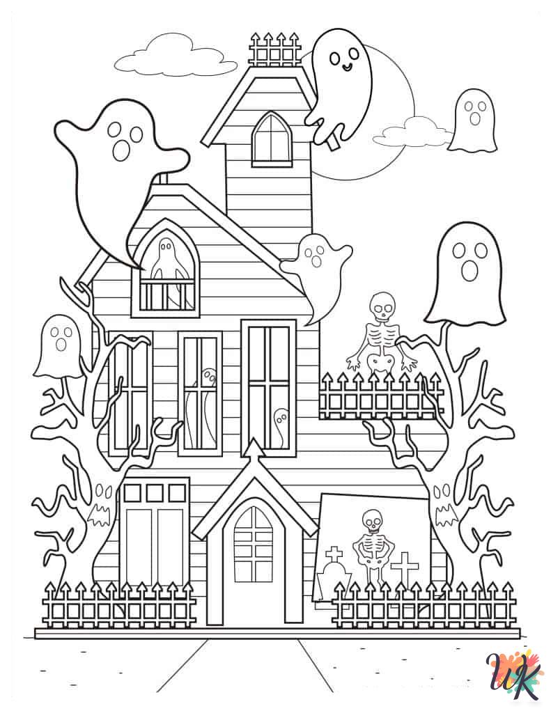 Ghost adult coloring pages