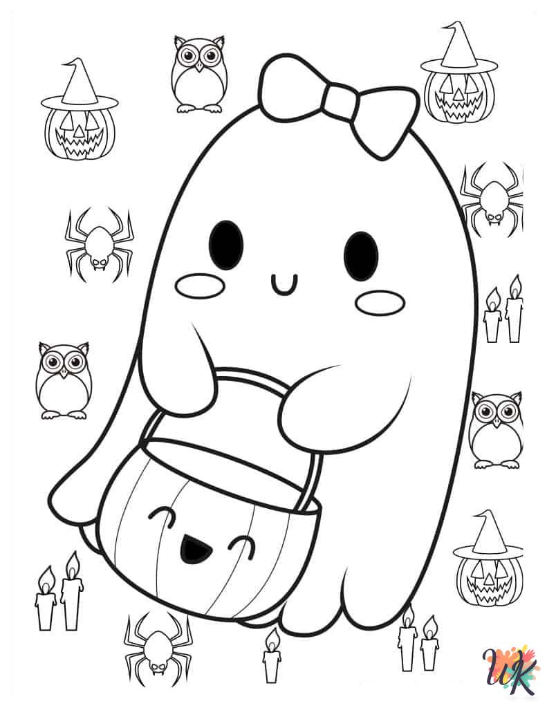 free Ghost coloring pages for kids