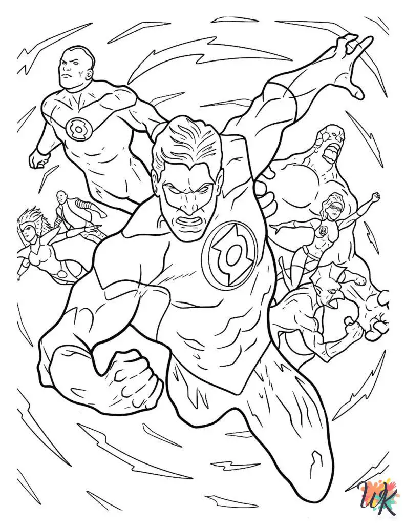 25 Green Lantern Coloring Pages For Kids - ColoringPagesWK