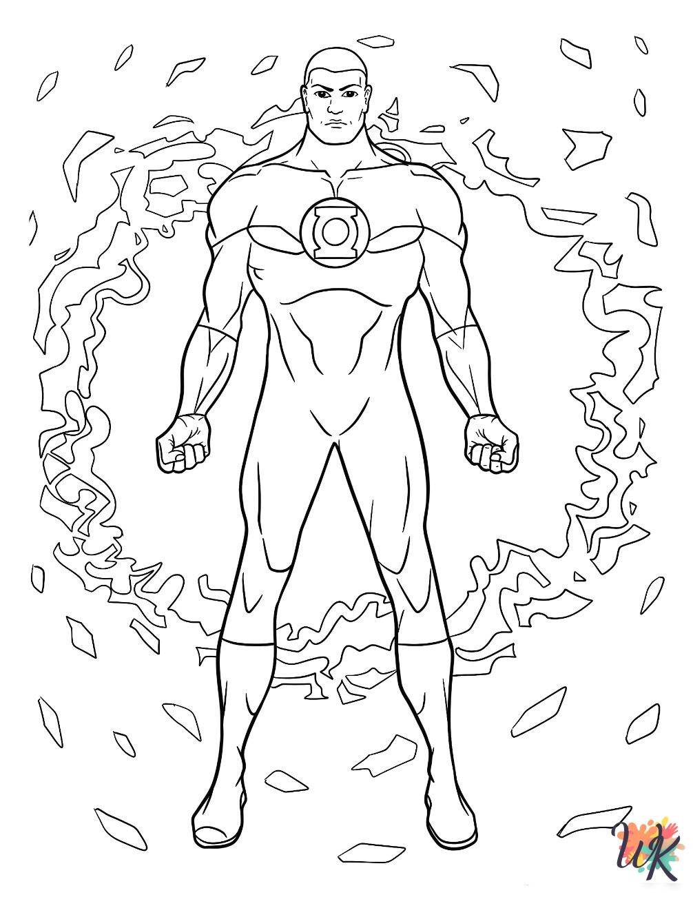 Green Lantern coloring pages printable
