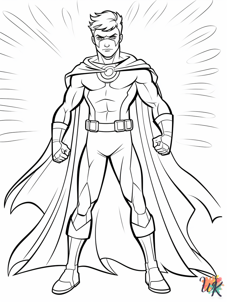 free printable Green Lantern coloring pages for adults