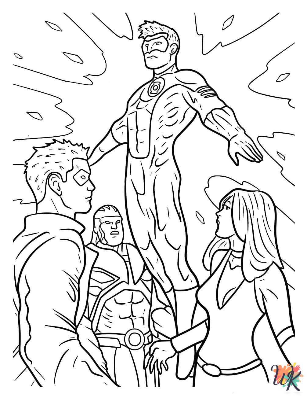 Green Lantern Coloring Pages 19