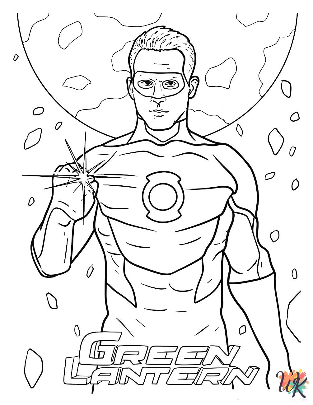 coloring pages printable Green Lantern