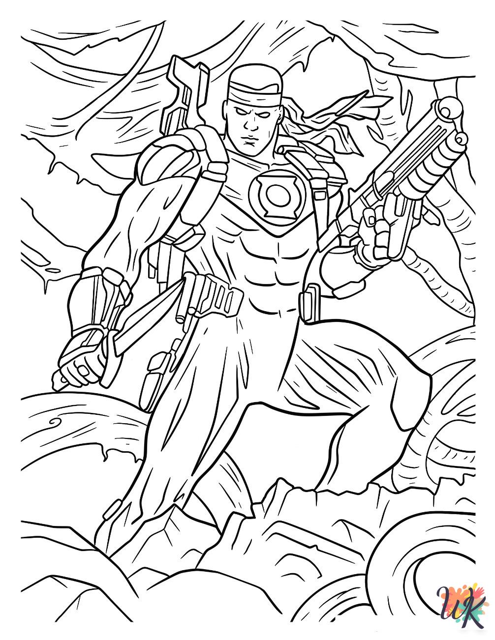 coloring pages for kids Green Lantern