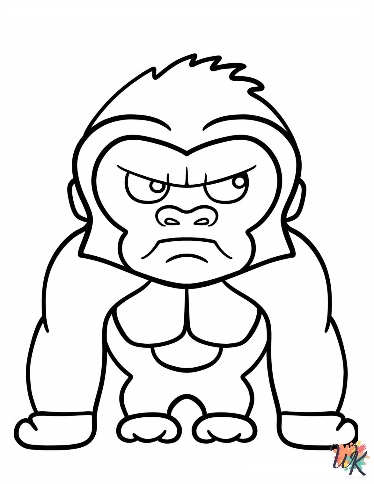 kids King Kong coloring pages