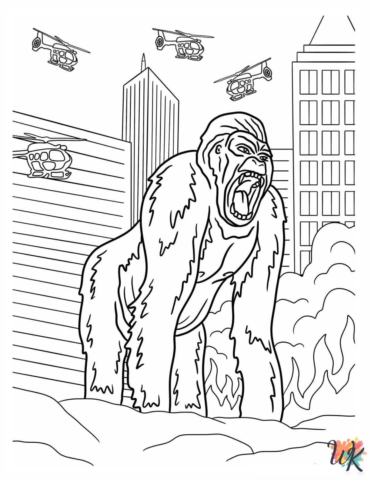 free King Kong coloring pages