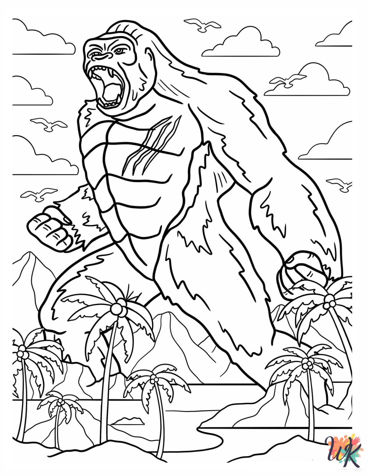 King Kong coloring pages pdf