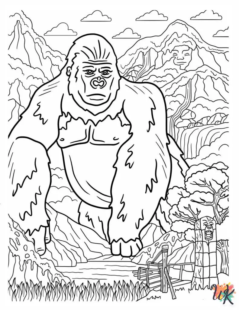 19 King Kong Coloring Pages For Kids - ColoringPagesWK