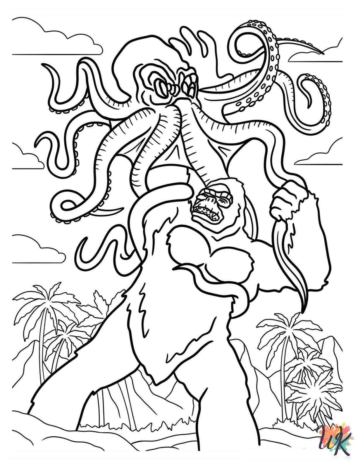 adult King Kong coloring pages