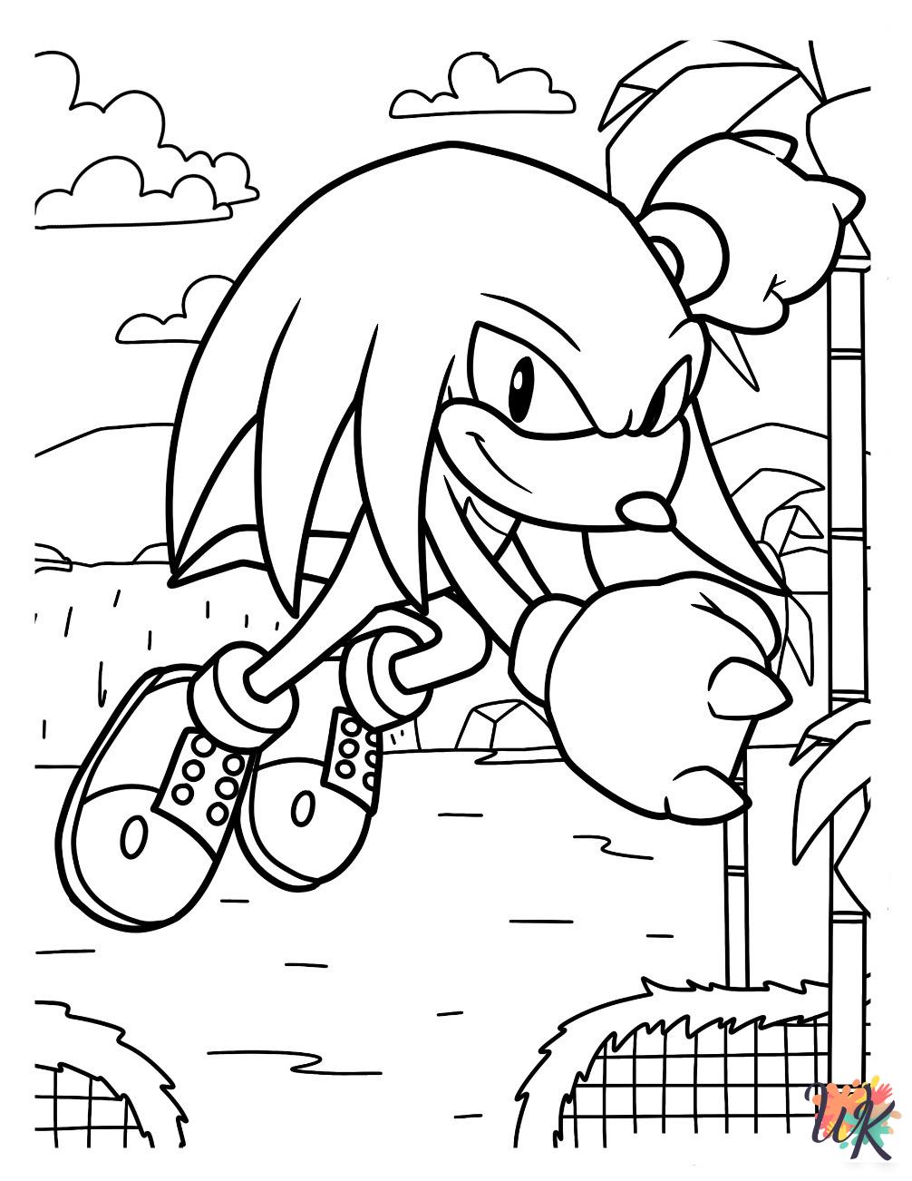 coloring pages Knuckles