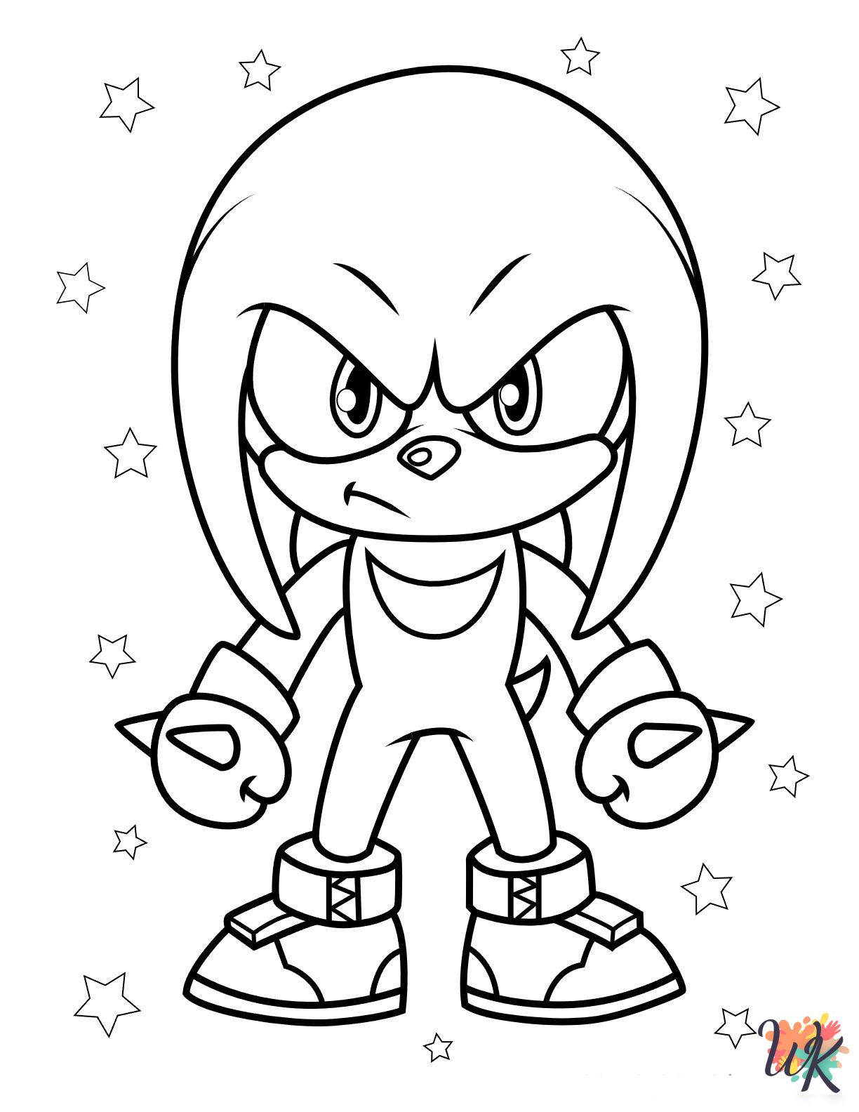 20 Knuckles Coloring Pages For Kids - ColoringPagesWK