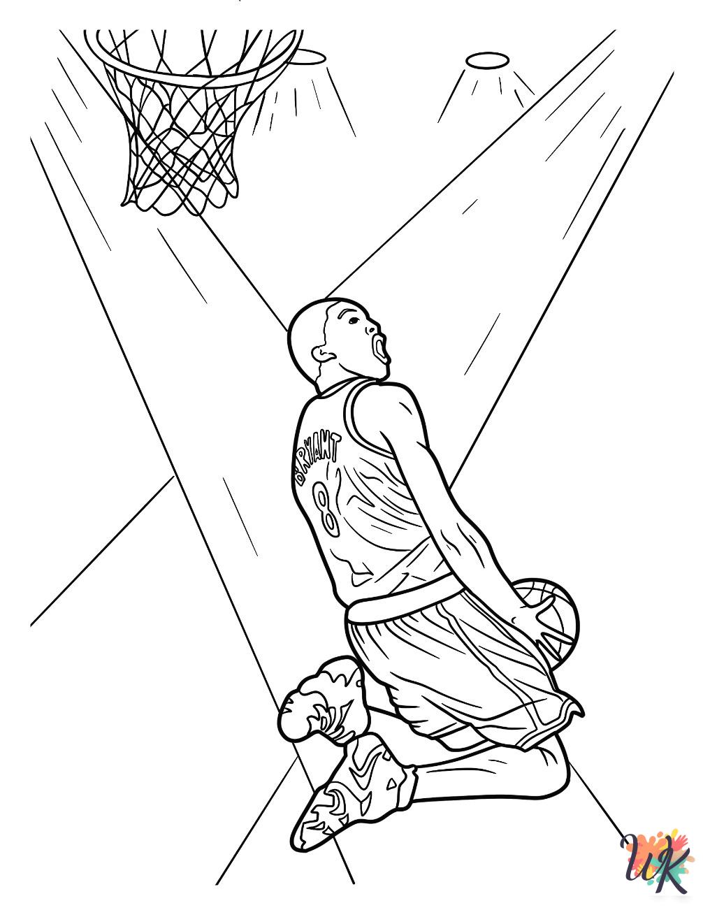 Kobe Bryant coloring pages for adults pdf