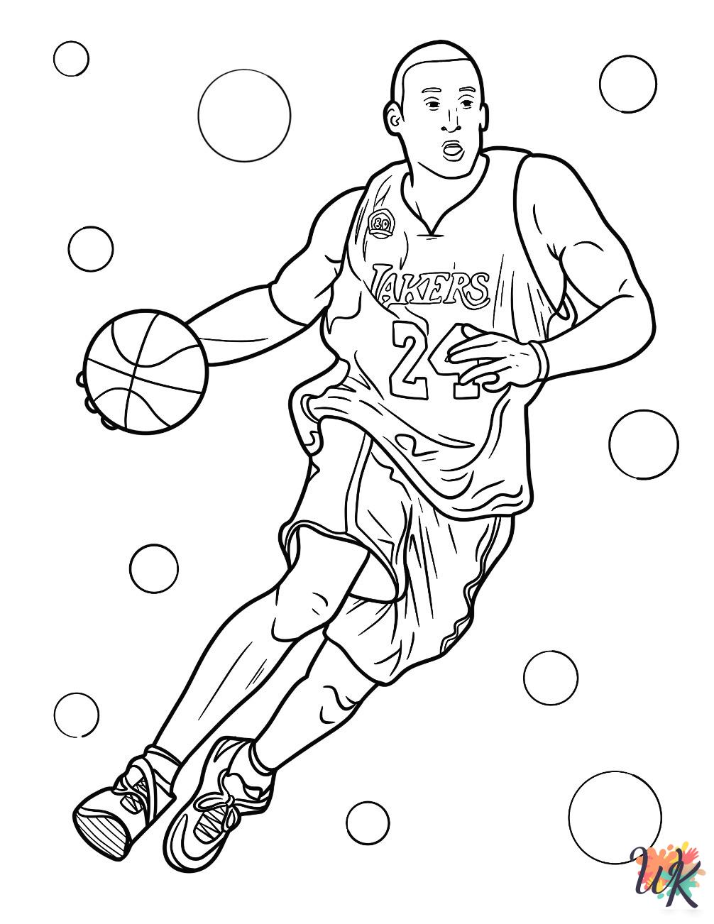 coloring pages Kobe Bryant