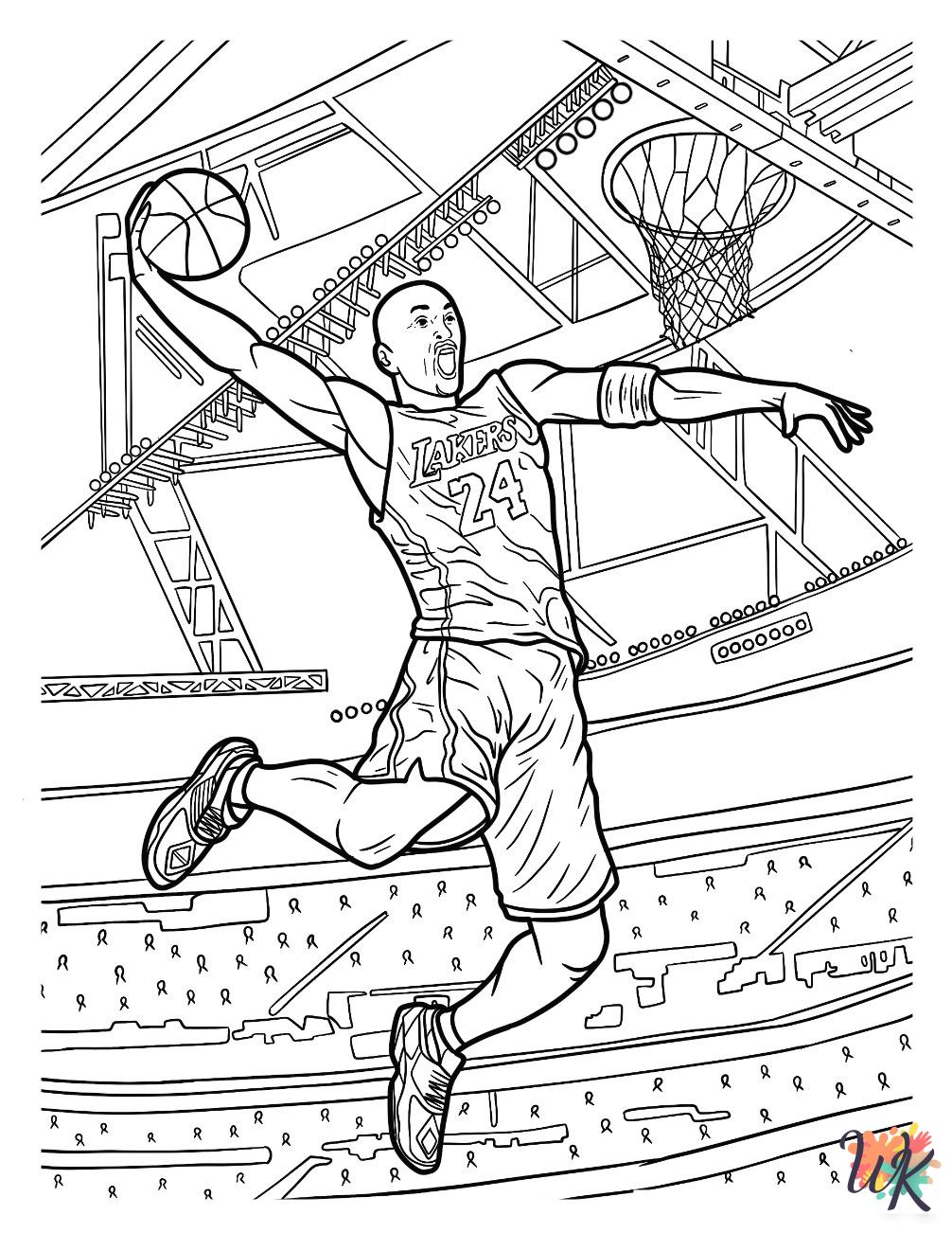 Kobe Bryant adult coloring pages