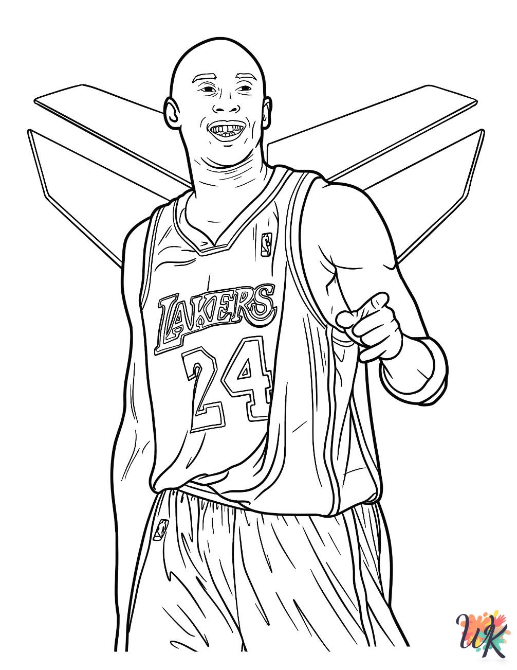 Coloring Pages Kobe Bryant — Example 1 Coloring Pages Kobe Bryant — Example 1