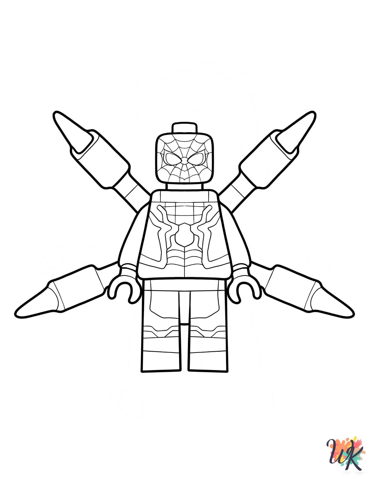 adult coloring pages Lego Avengers