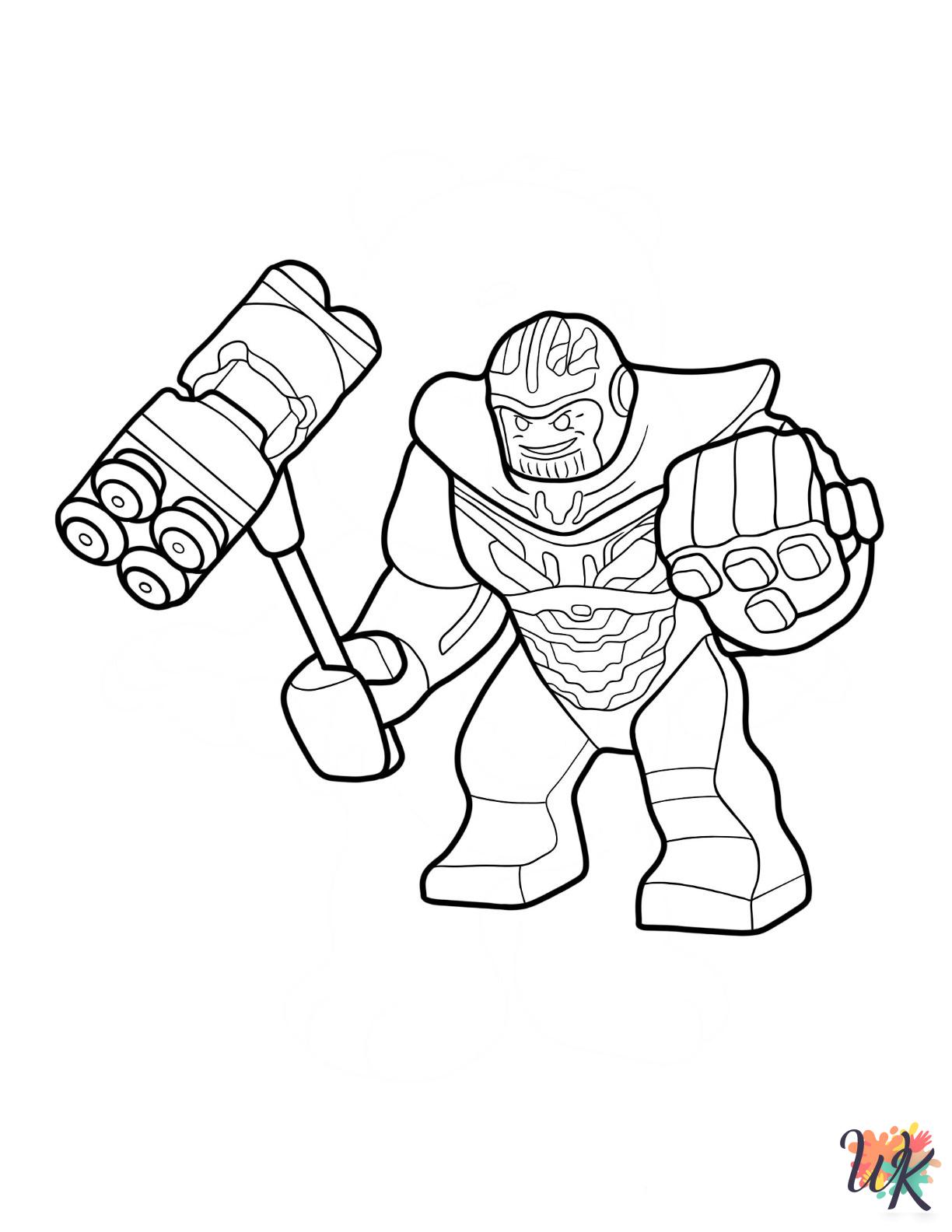 Lego Avengers coloring pages printable