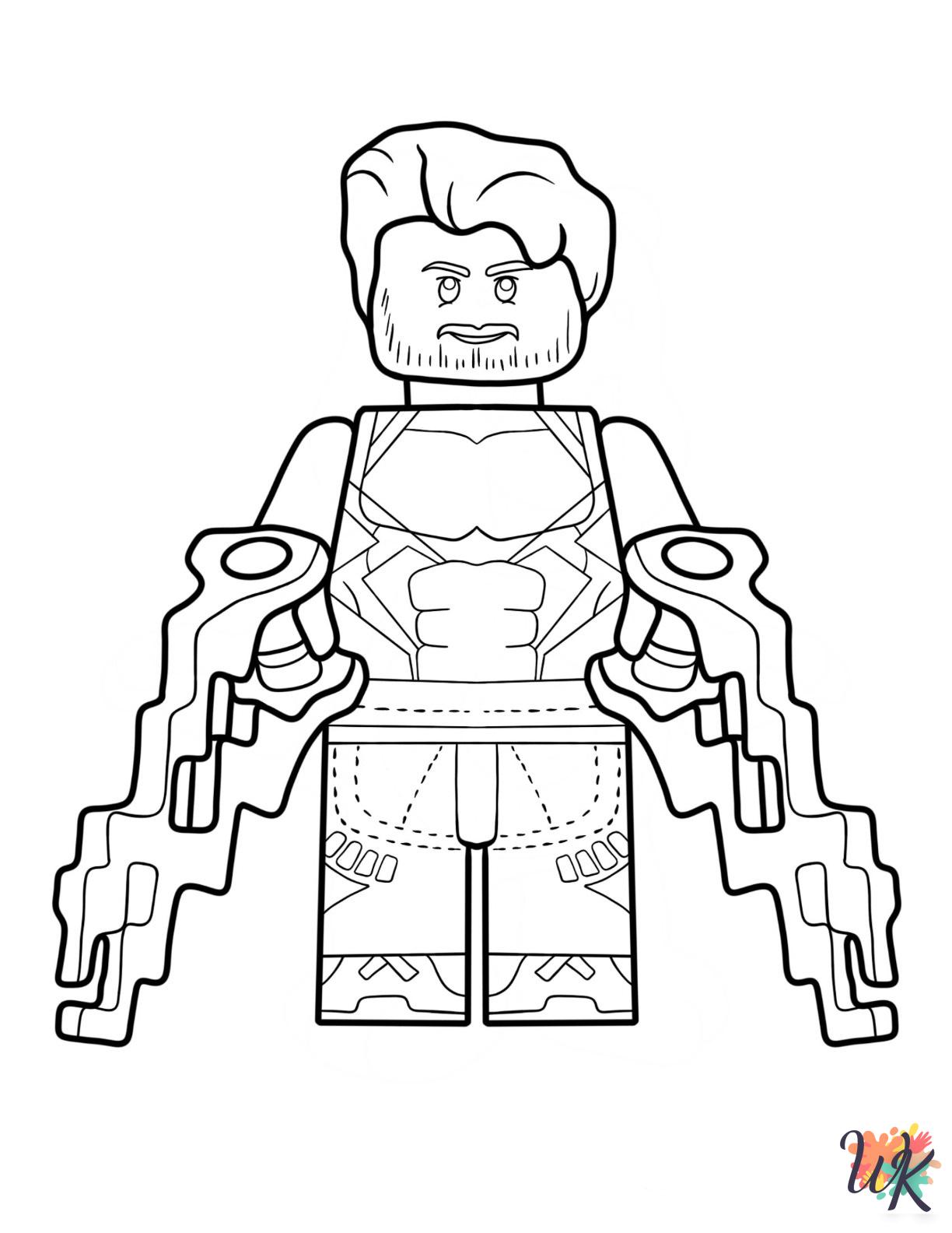 easy Lego Avengers coloring pages