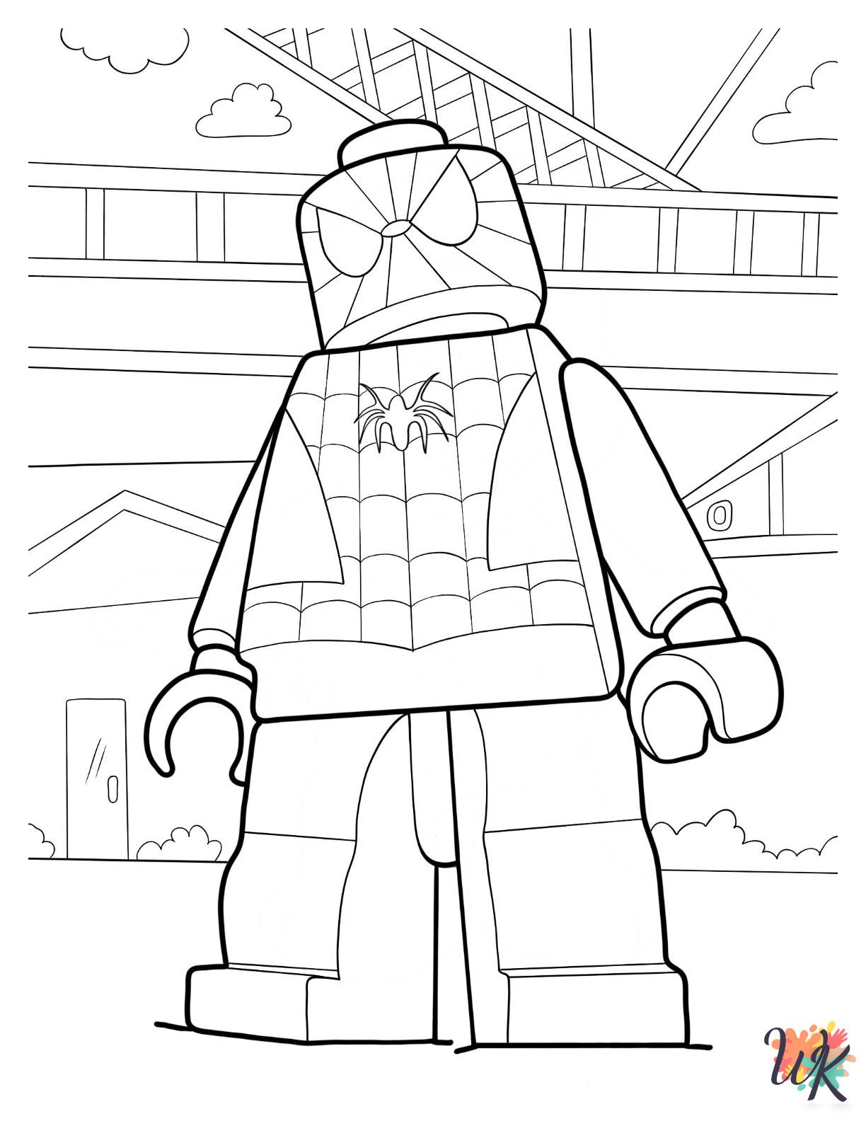free Lego Avengers printable coloring pages