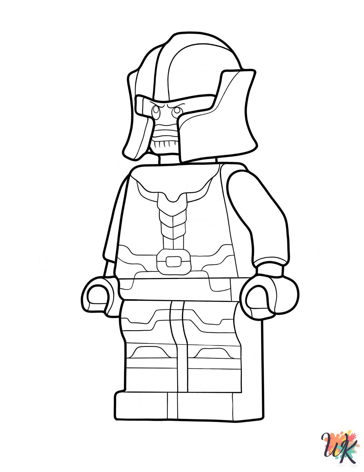 coloring pages for kids Lego Avengers