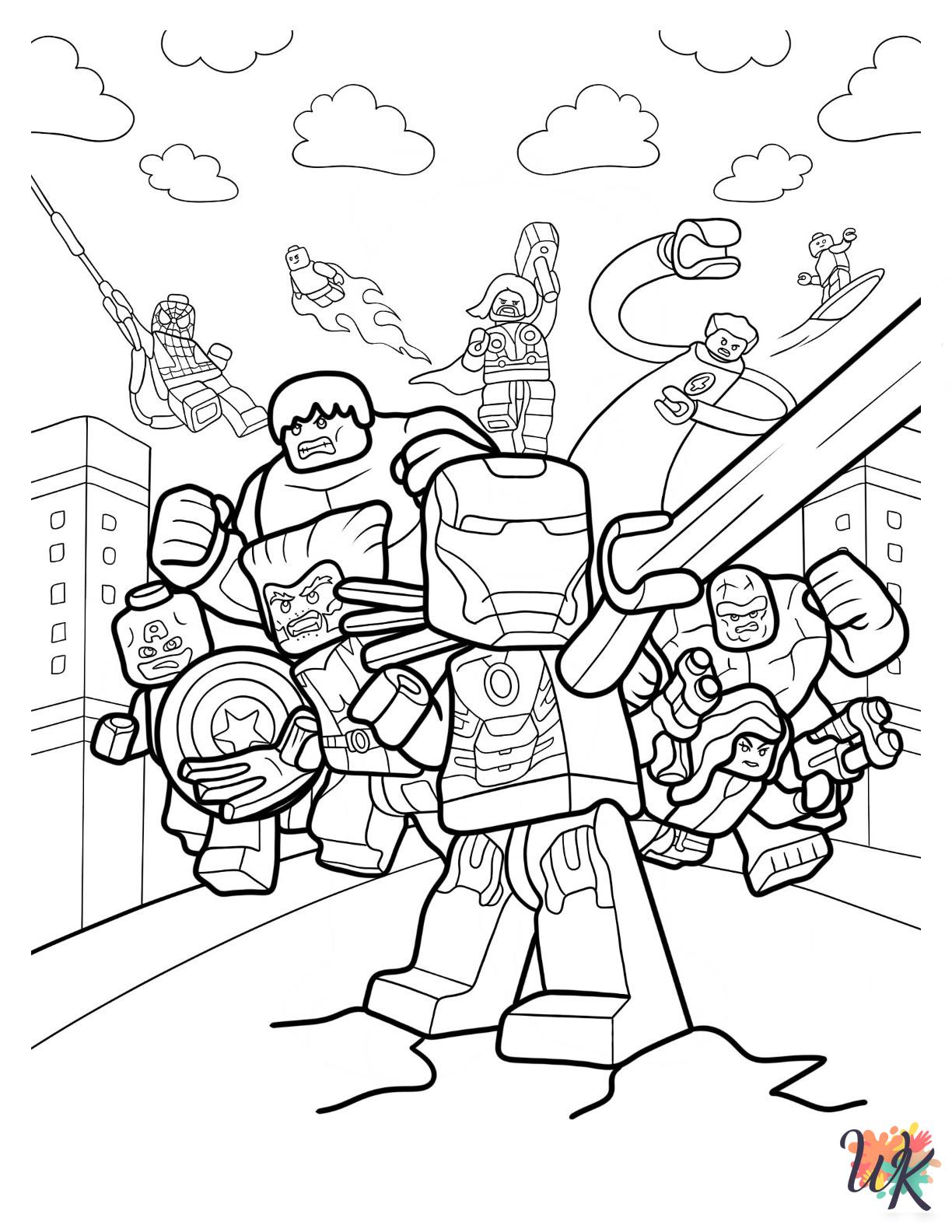 free printable coloring pages Lego Avengers