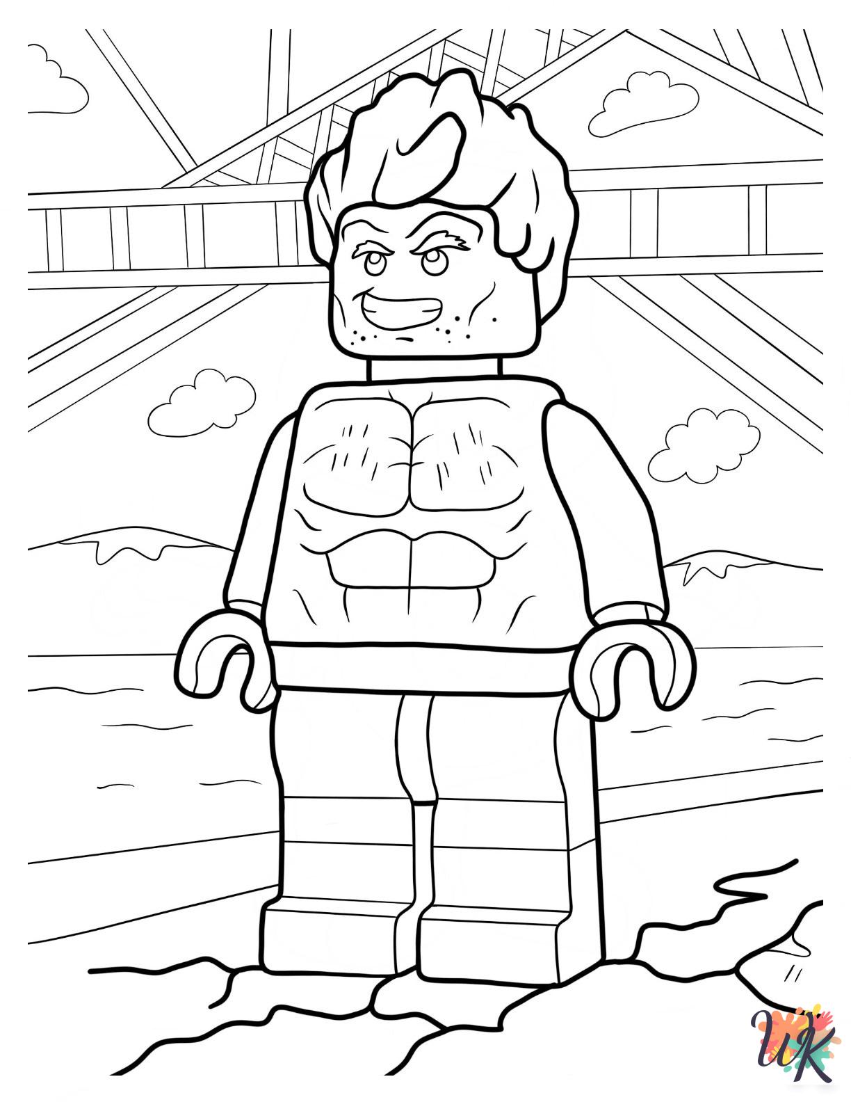 Lego Avengers coloring book pages