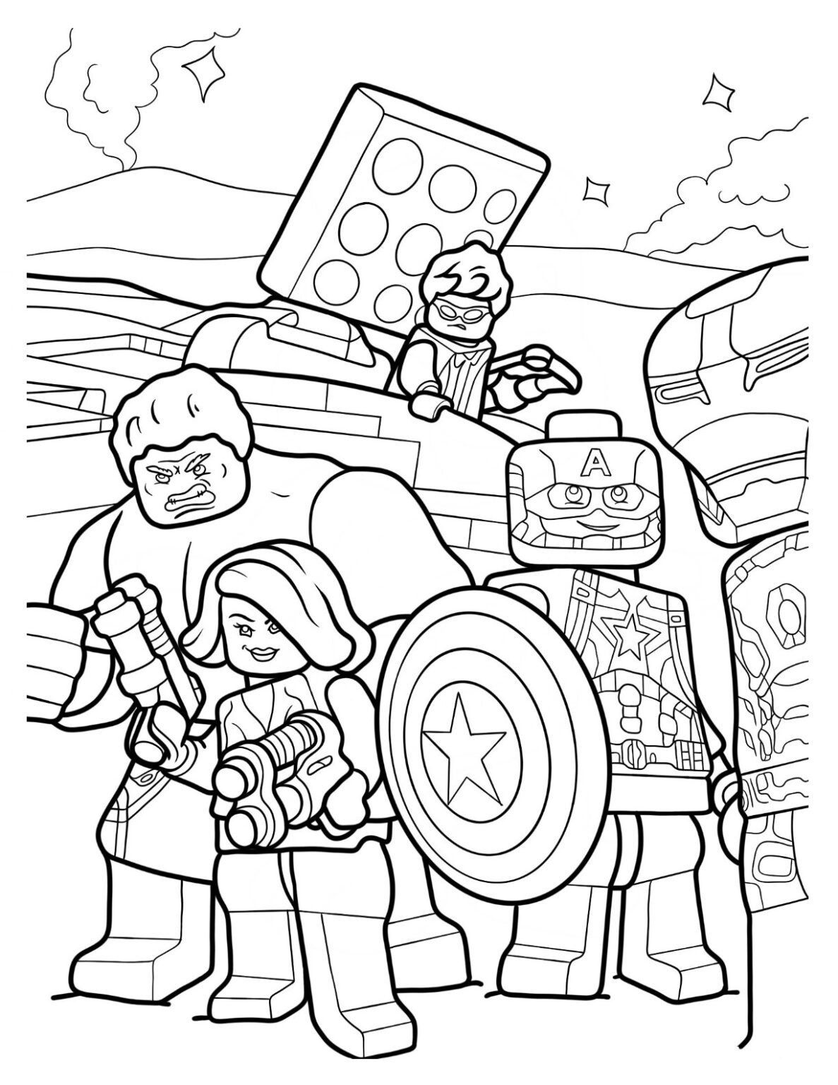 24 Lego Avengers Coloring Pages - Unleash Your Child's Imagination