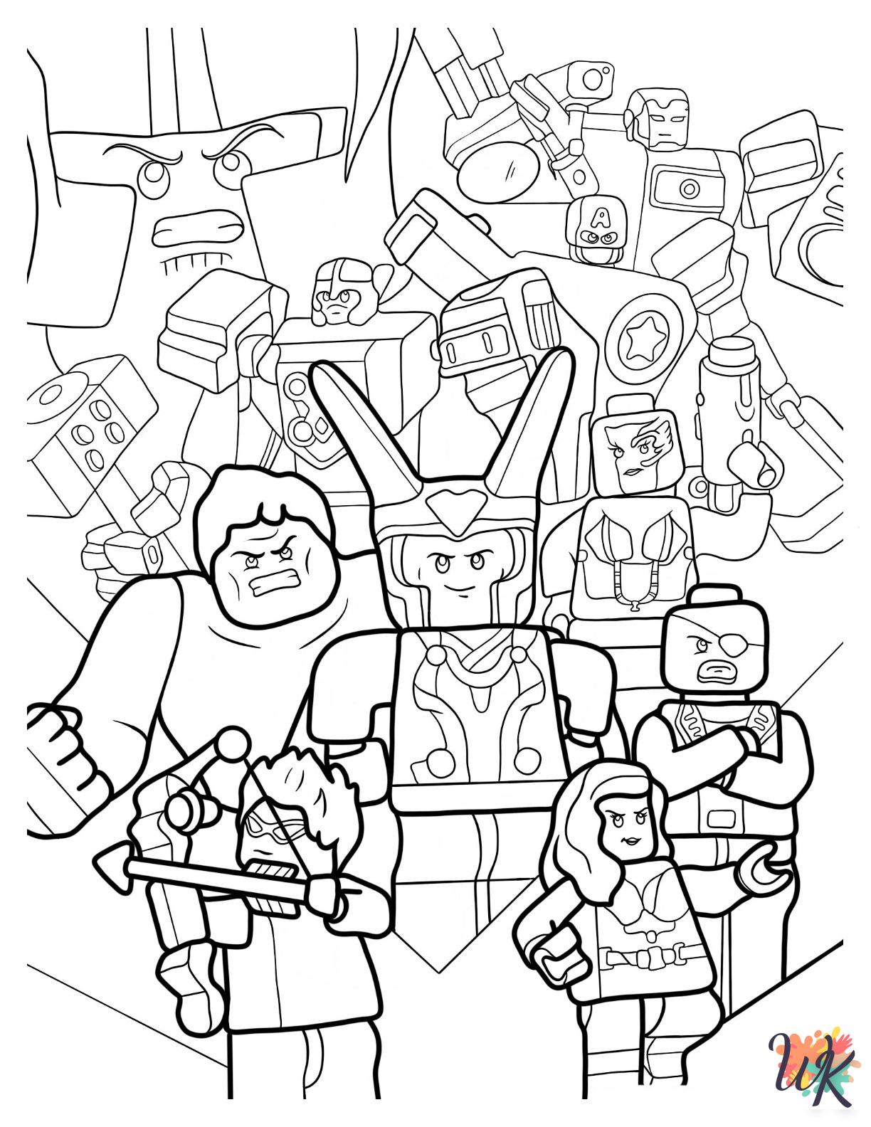 free Lego Avengers coloring pages pdf