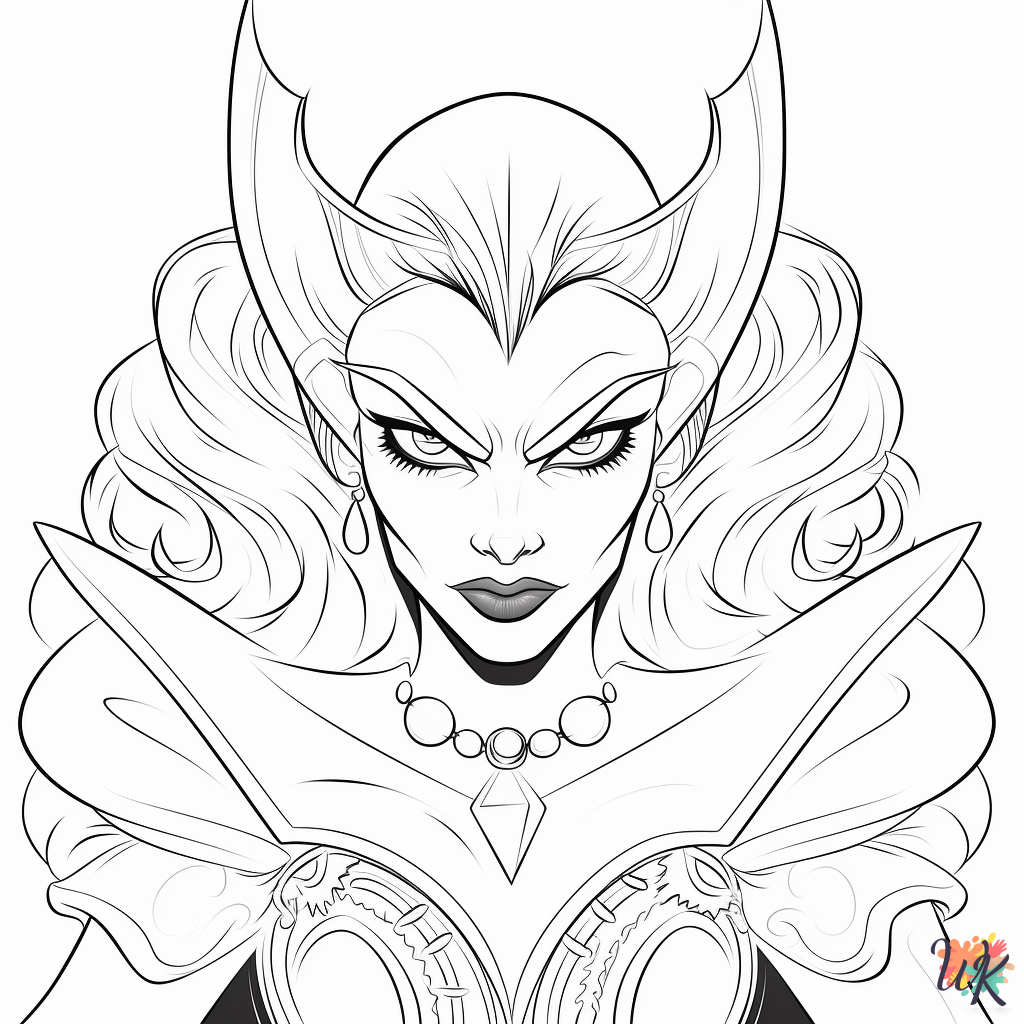 free Maleficent coloring pages for kids