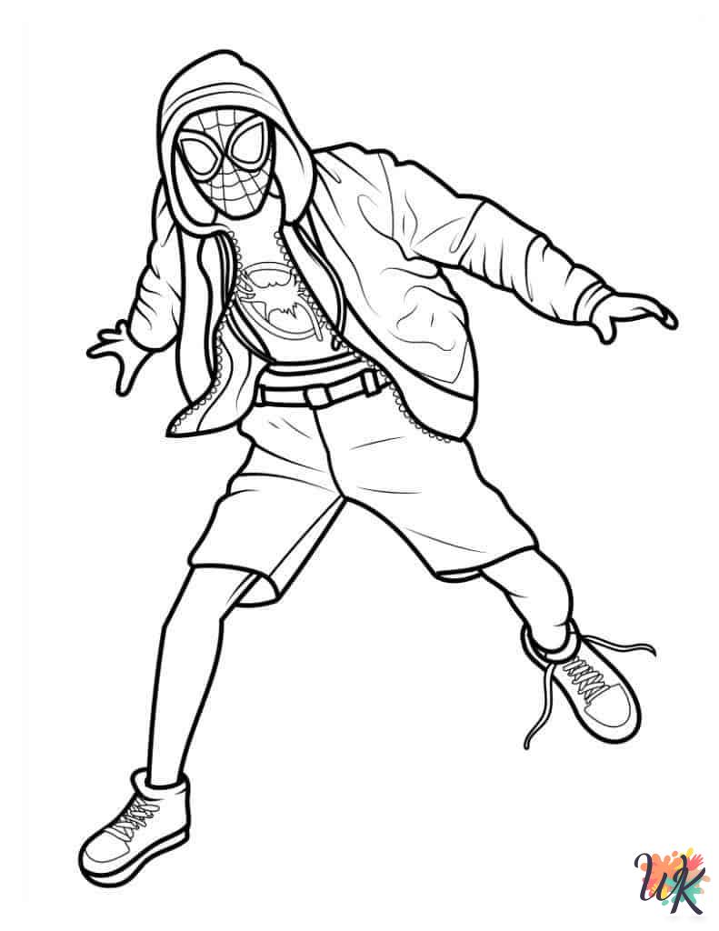 cute coloring pages Miles Morales