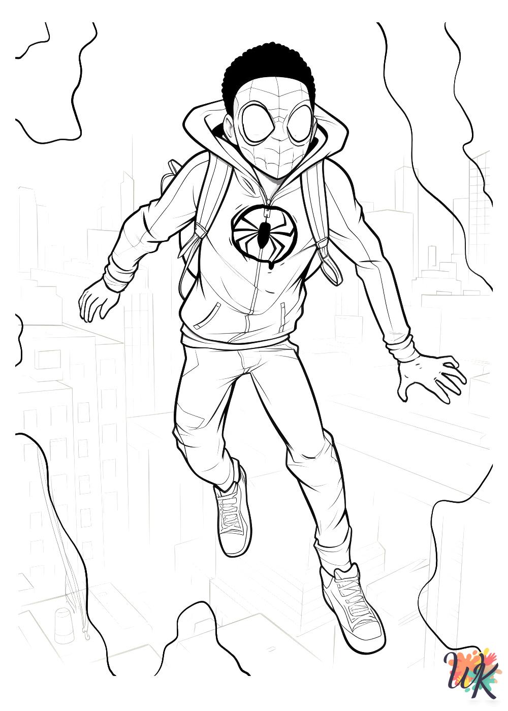 Miles Morales coloring pages for kids