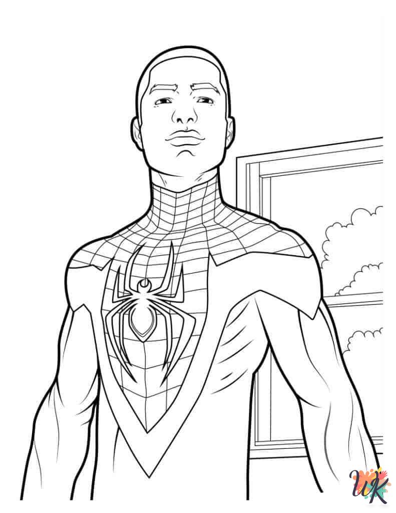 Miles Morales coloring pages free printable