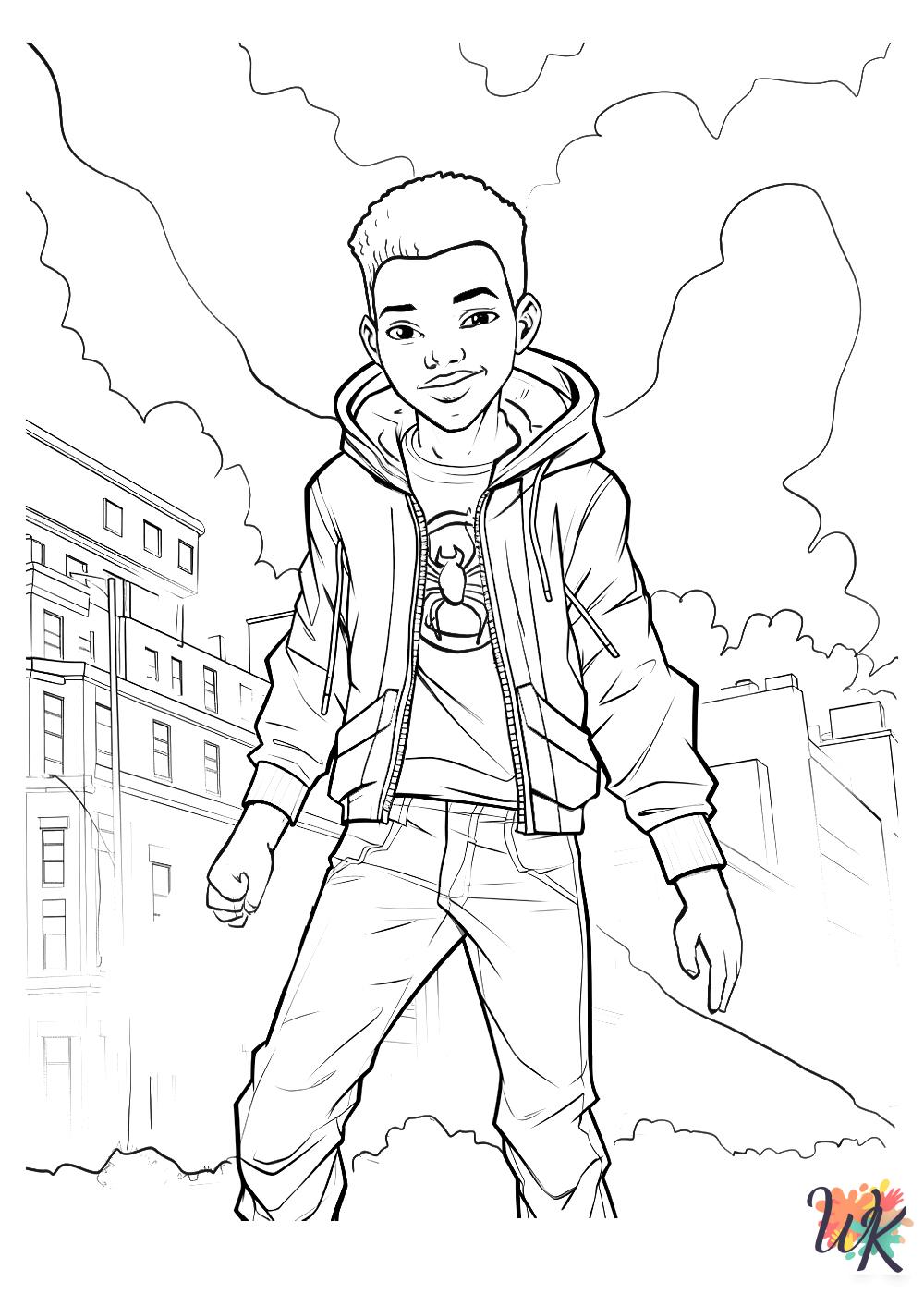 free coloring pages Miles Morales