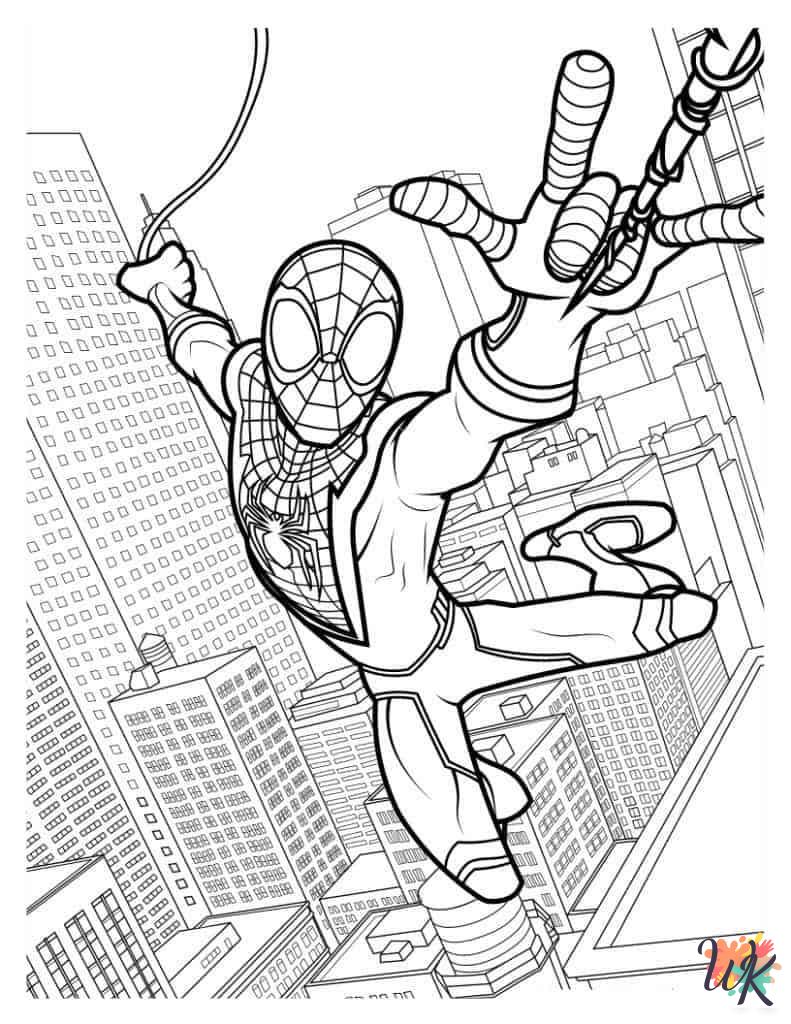 Miles Morales printable coloring pages